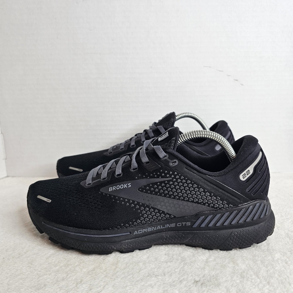 Brooks Adrenaline GTS 22 Men's Running Shoes Size US9 2E Black/Black/Ebony
